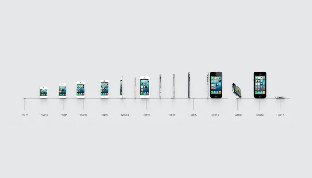 evolução do iphone